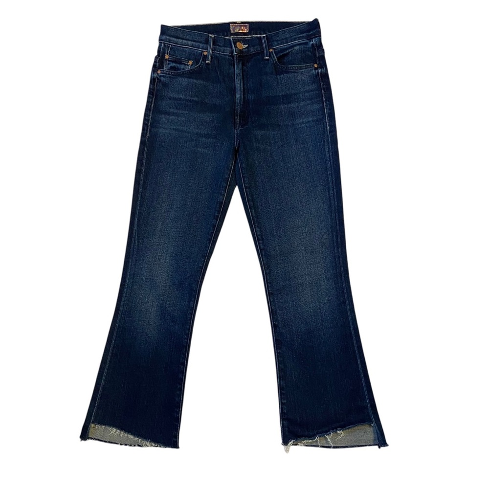 MOTHER The Insider Crop Step Fray Jeans Sake To Me Size 28
